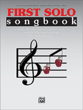 FIRST SOLO SONGBOOK ALTO SAX-BOOK cover